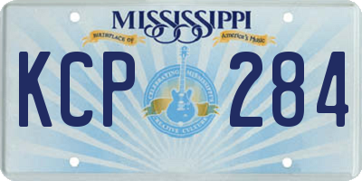 MS license plate KCP284