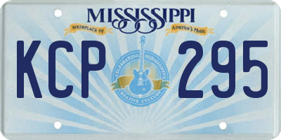 MS license plate KCP295
