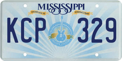 MS license plate KCP329