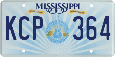 MS license plate KCP364