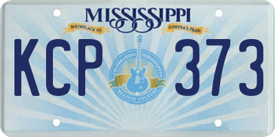 MS license plate KCP373