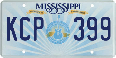 MS license plate KCP399