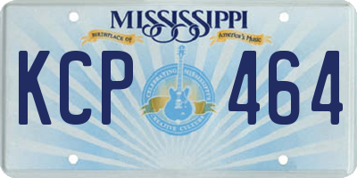 MS license plate KCP464