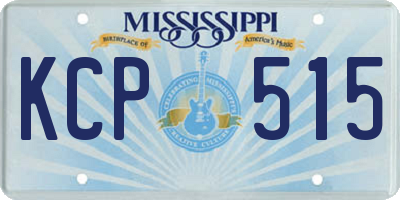 MS license plate KCP515