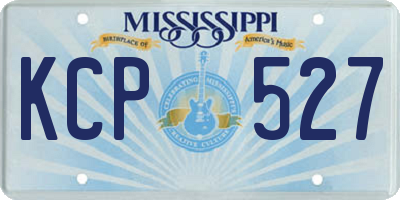 MS license plate KCP527