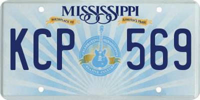MS license plate KCP569