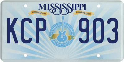 MS license plate KCP903