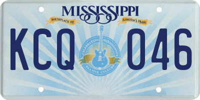 MS license plate KCQ046
