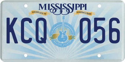 MS license plate KCQ056
