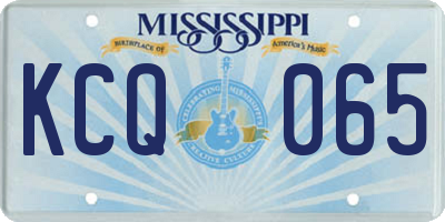 MS license plate KCQ065