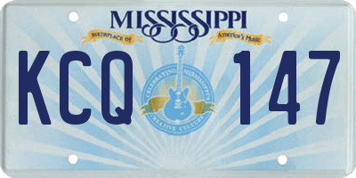 MS license plate KCQ147