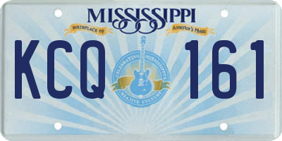 MS license plate KCQ161