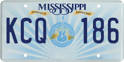 MS license plate KCQ186