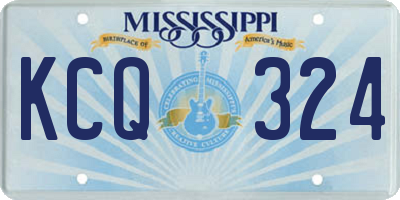 MS license plate KCQ324