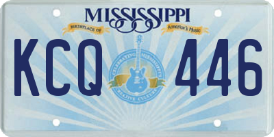 MS license plate KCQ446