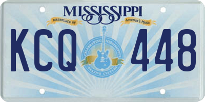 MS license plate KCQ448