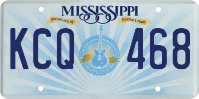 MS license plate KCQ468