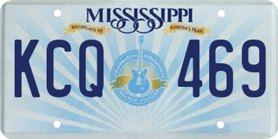 MS license plate KCQ469