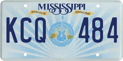 MS license plate KCQ484