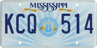 MS license plate KCQ514