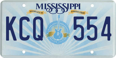MS license plate KCQ554