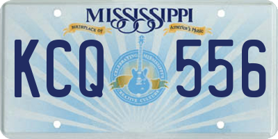 MS license plate KCQ556