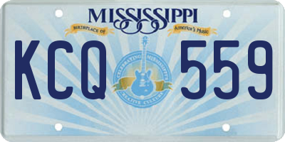 MS license plate KCQ559