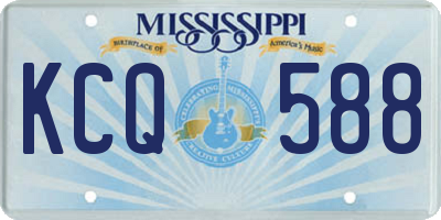 MS license plate KCQ588