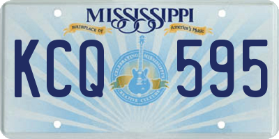 MS license plate KCQ595