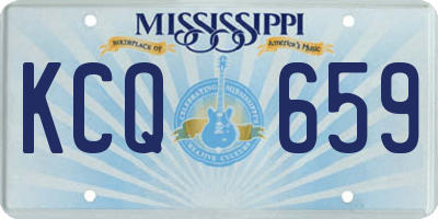 MS license plate KCQ659