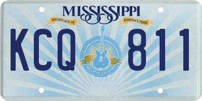 MS license plate KCQ811