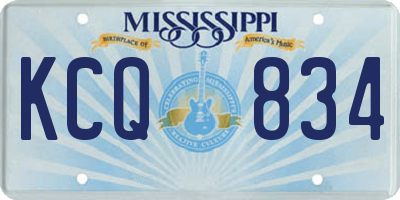 MS license plate KCQ834