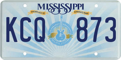 MS license plate KCQ873