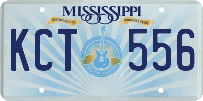 MS license plate KCT556