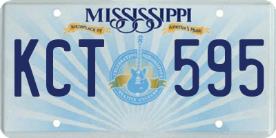 MS license plate KCT595