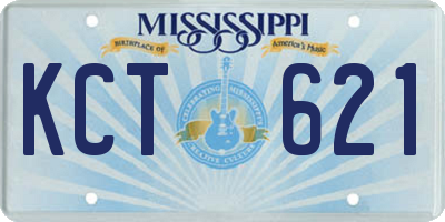 MS license plate KCT621