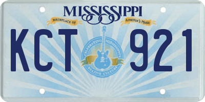 MS license plate KCT921