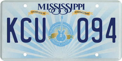 MS license plate KCU094