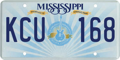 MS license plate KCU168