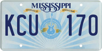 MS license plate KCU170