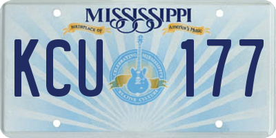 MS license plate KCU177