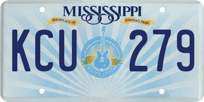 MS license plate KCU279
