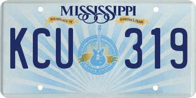 MS license plate KCU319