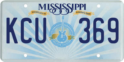 MS license plate KCU369