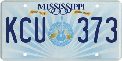MS license plate KCU373