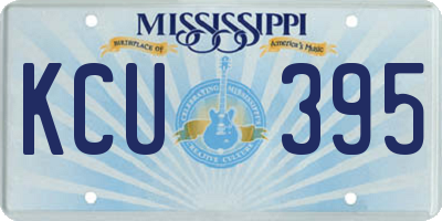 MS license plate KCU395
