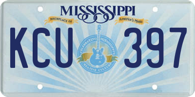MS license plate KCU397