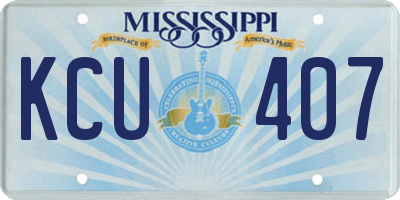 MS license plate KCU407