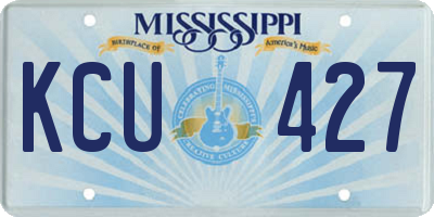 MS license plate KCU427