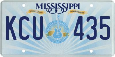 MS license plate KCU435